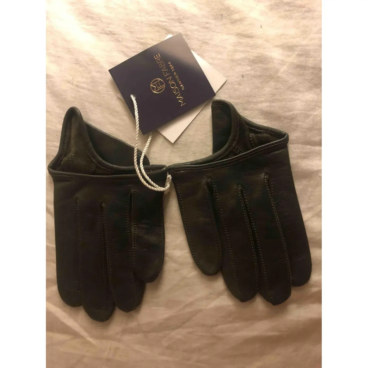 Buy Maison Fabre Leather gloves online
