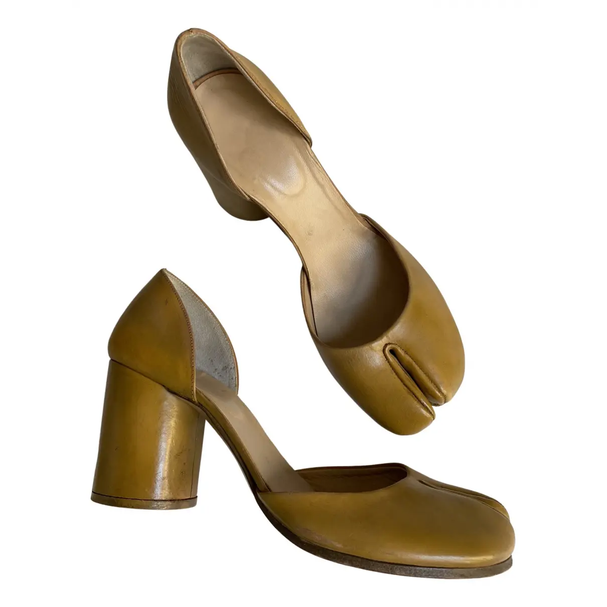 Leather heels Maison Martin Margiela - Vintage