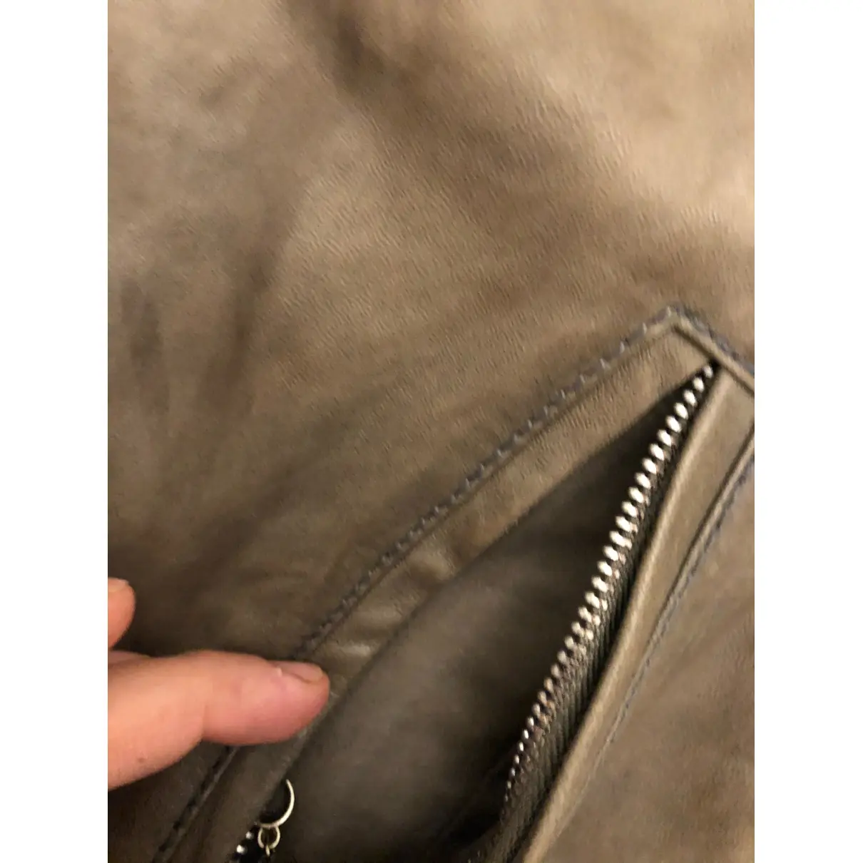 Leather short vest Schott