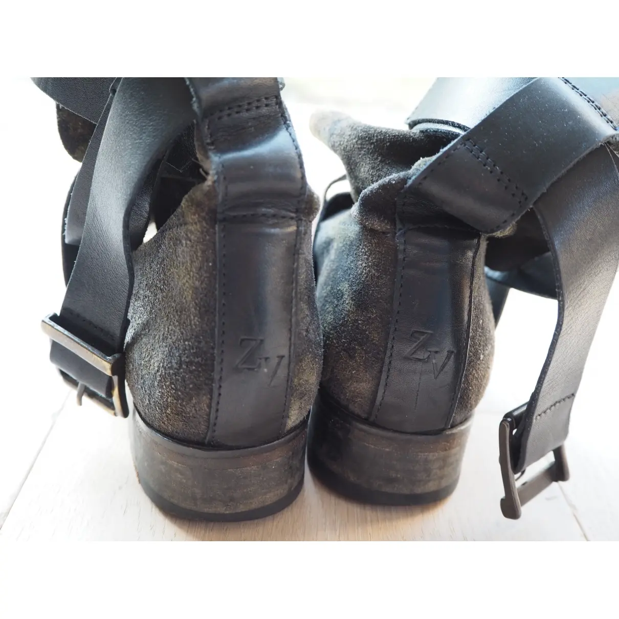 Buy Zadig & Voltaire Leather biker boots online