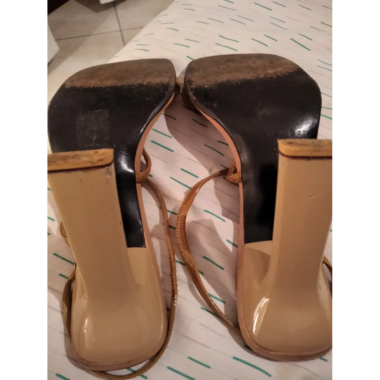 Patent leather sandals Casadei - Vintage