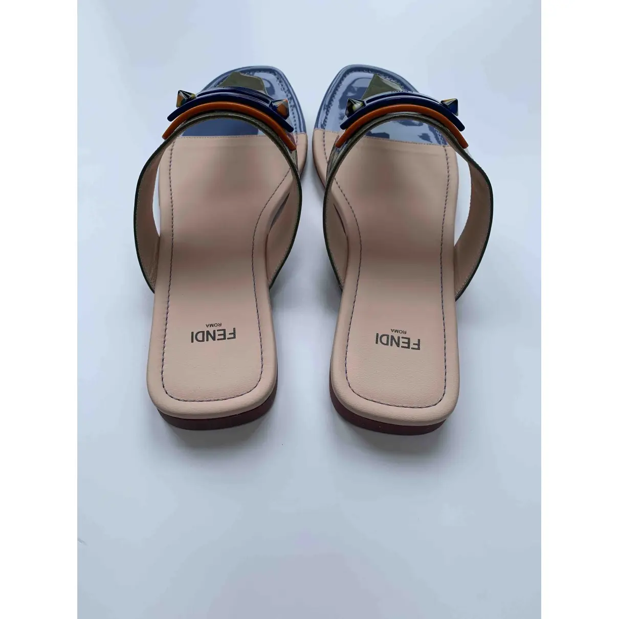 Patent leather sandal Fendi