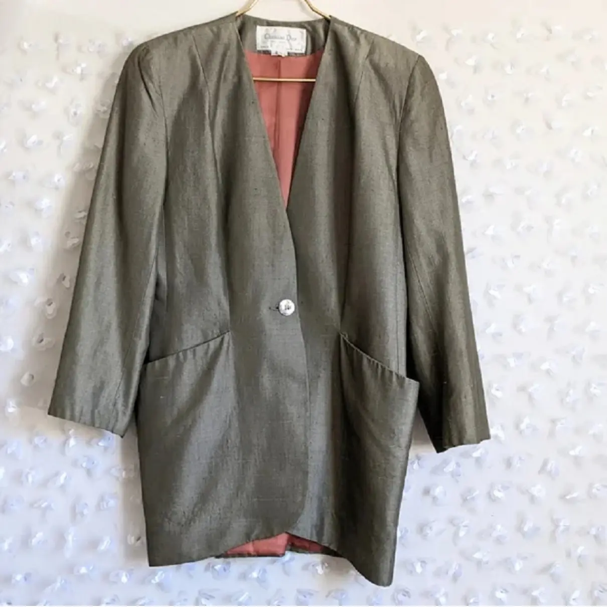Silk suit jacket Dior - Vintage