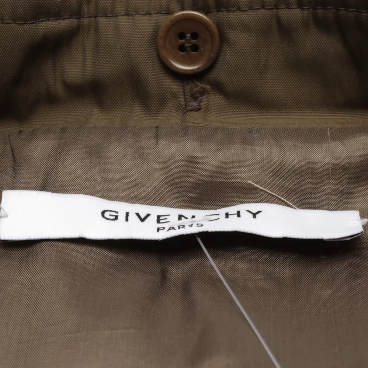 Buy Givenchy Khaki Synthetic Coat online
