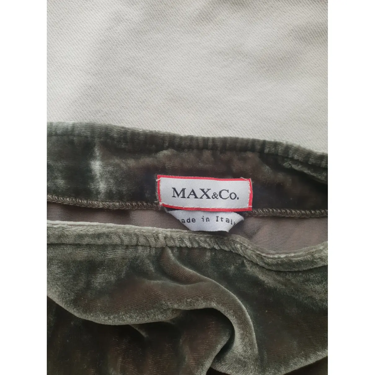 Velvet mid-length skirt Max & Co