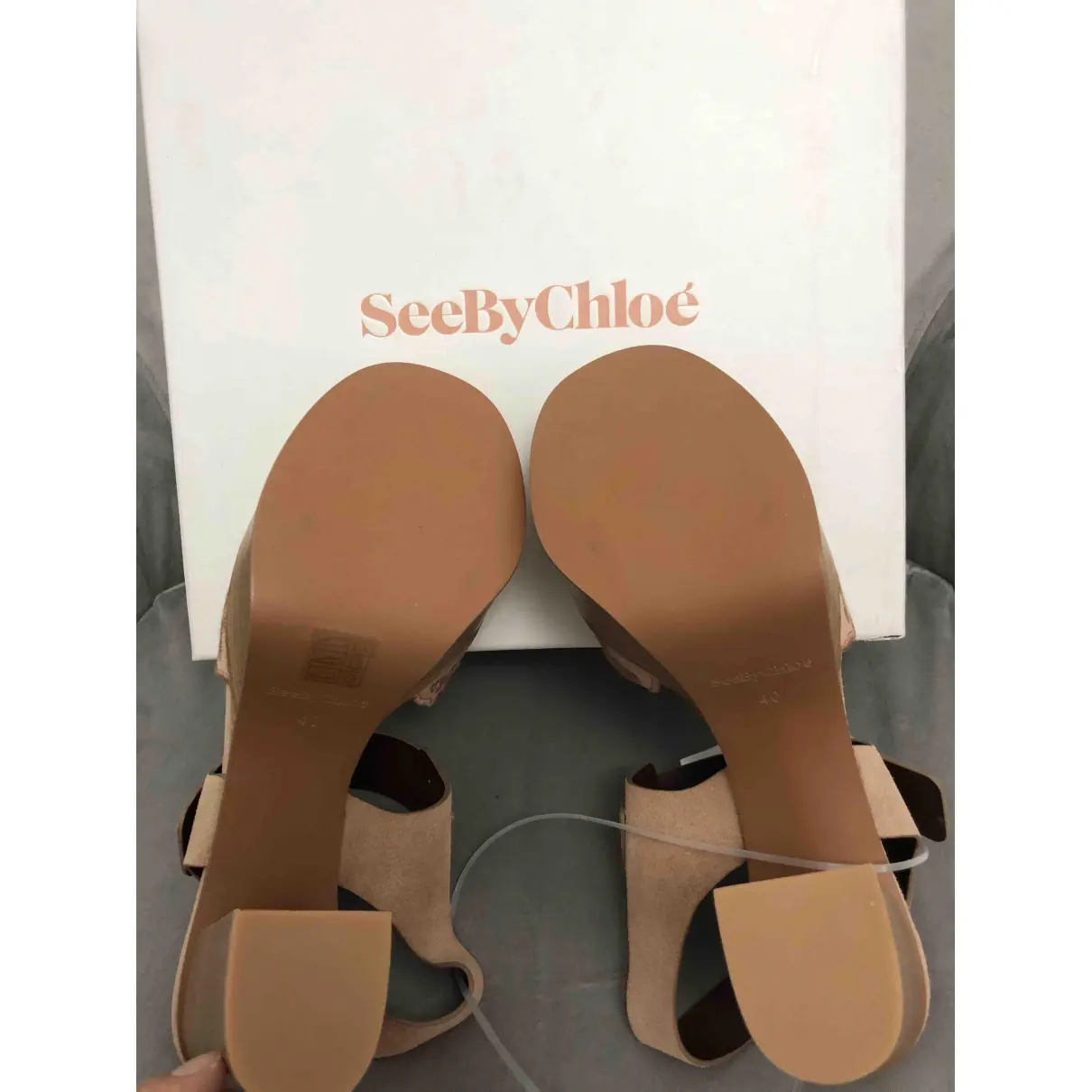 Velvet sandals See by Chloé