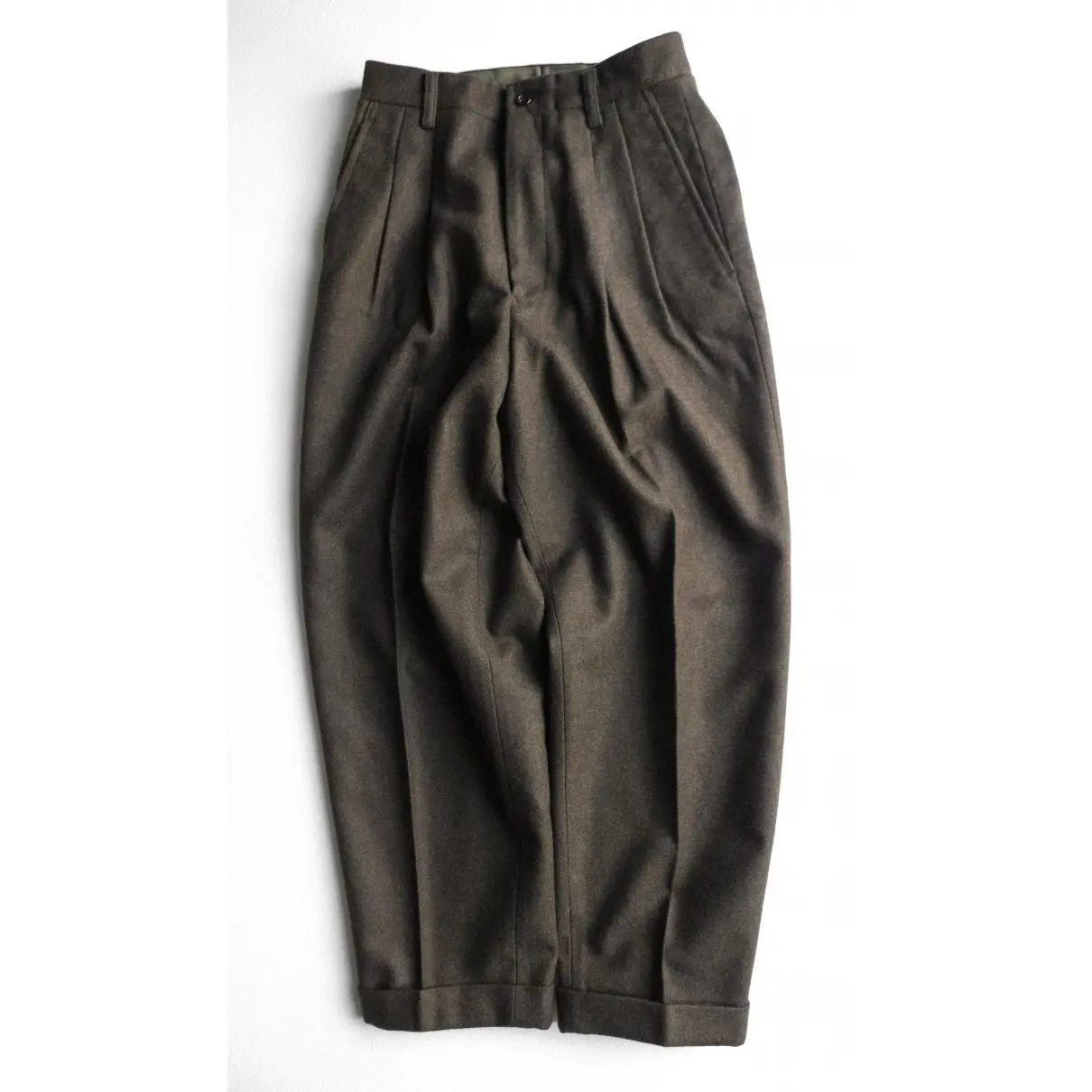 Buy Comme Des Garcons Wool carot pants online - Vintage