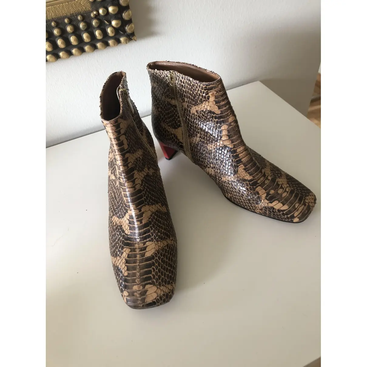 ATP Atelier Leather ankle boots for sale