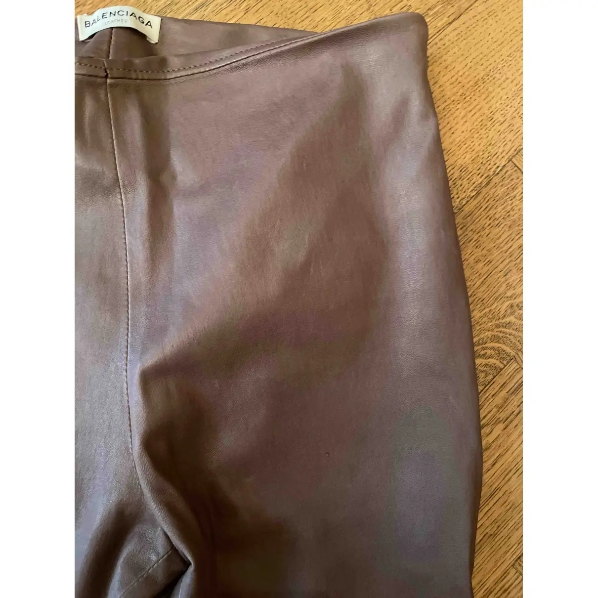 Leather leggings Balenciaga