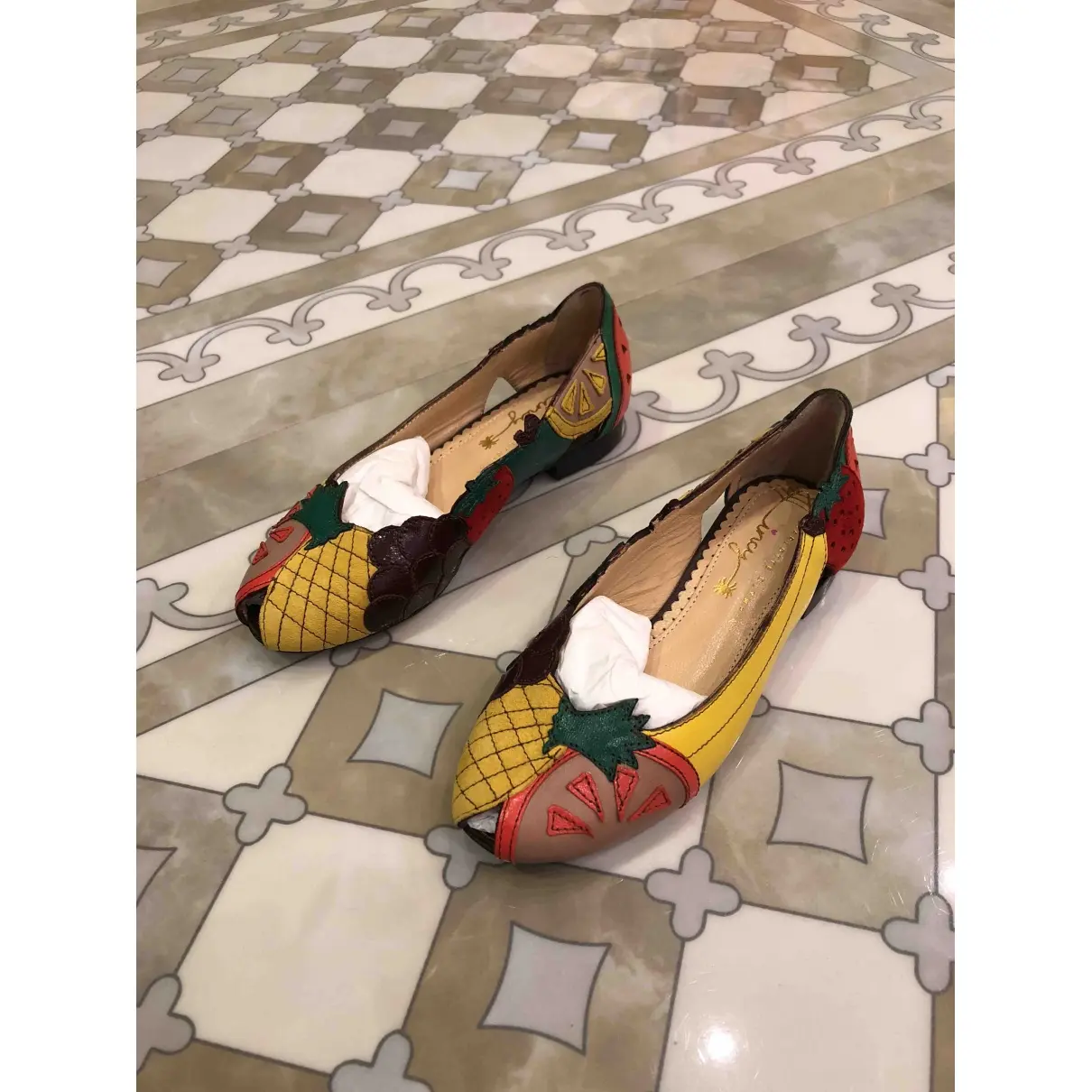 Buy Charlotte Olympia Leather ballet flats online