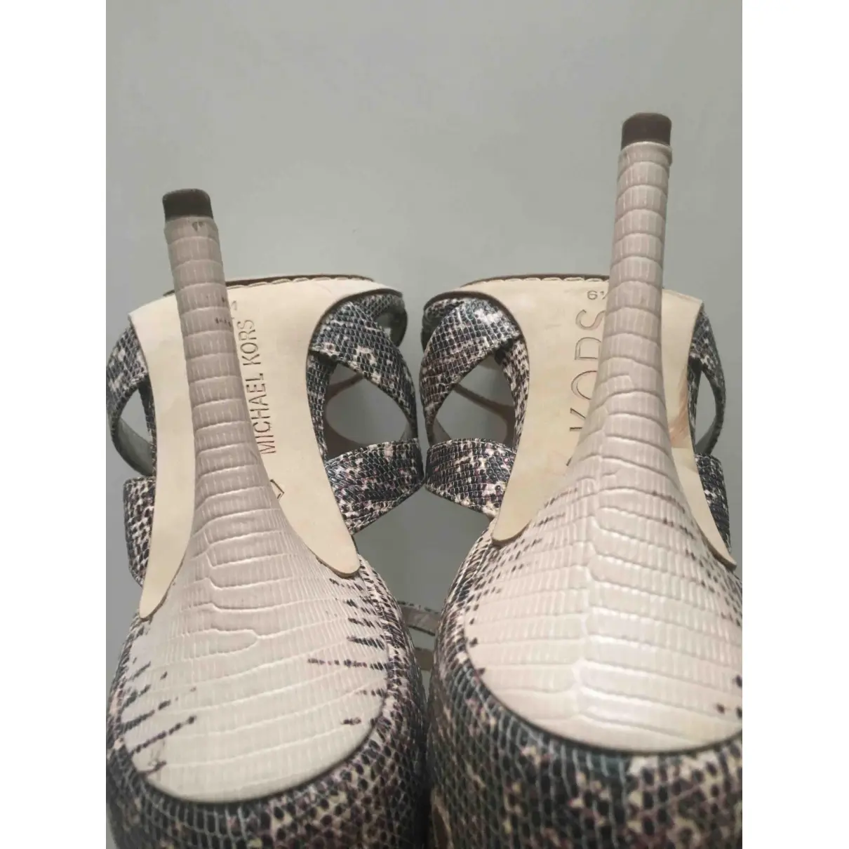 Leather heels Michael Kors