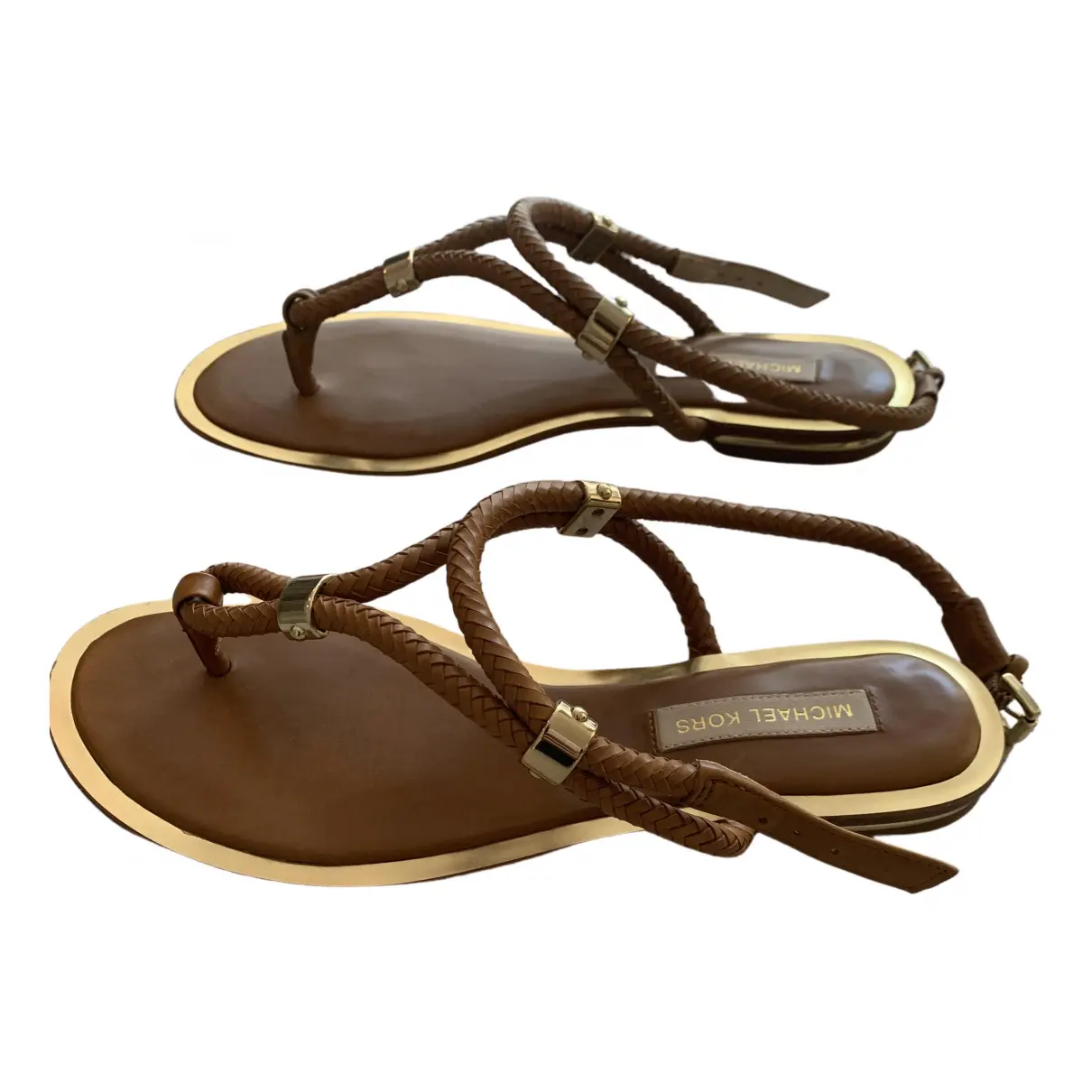 Leather sandals Michael Kors