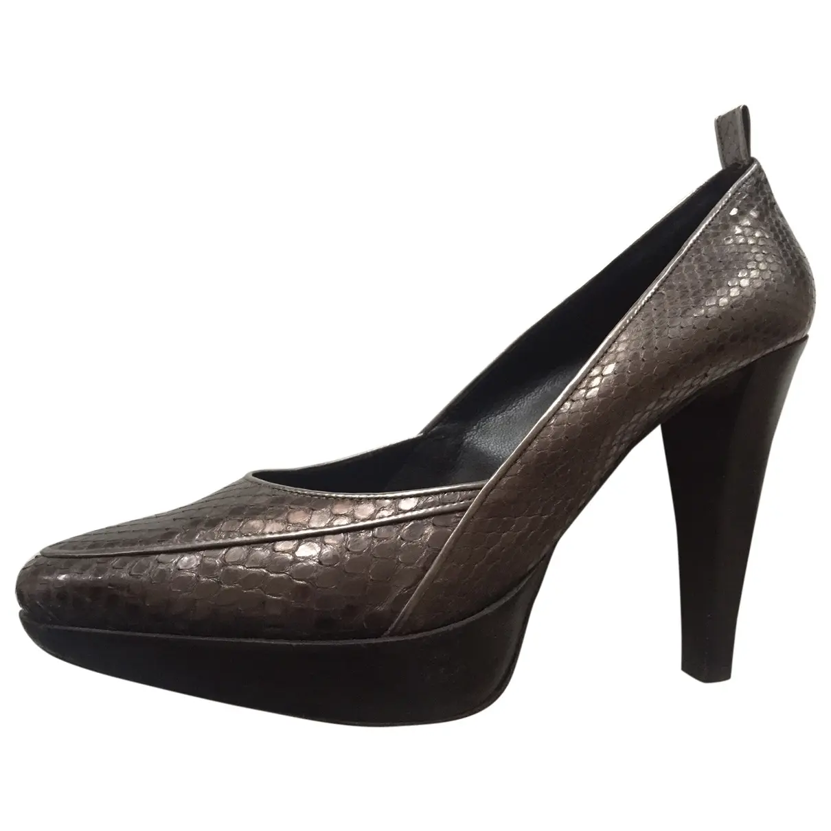 Exotic leathers heels Proenza Schouler