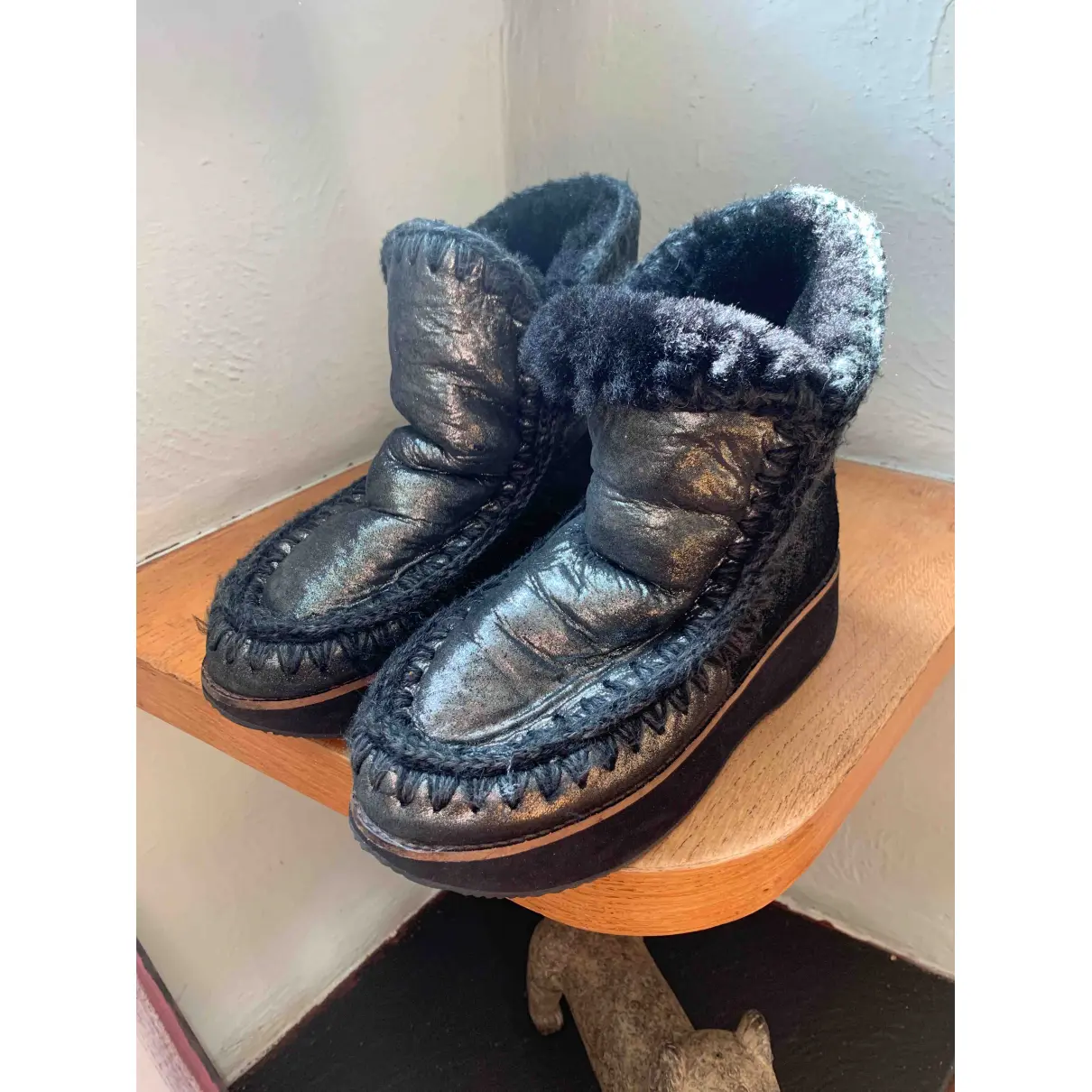 Buy Mou Faux fur snow boots online