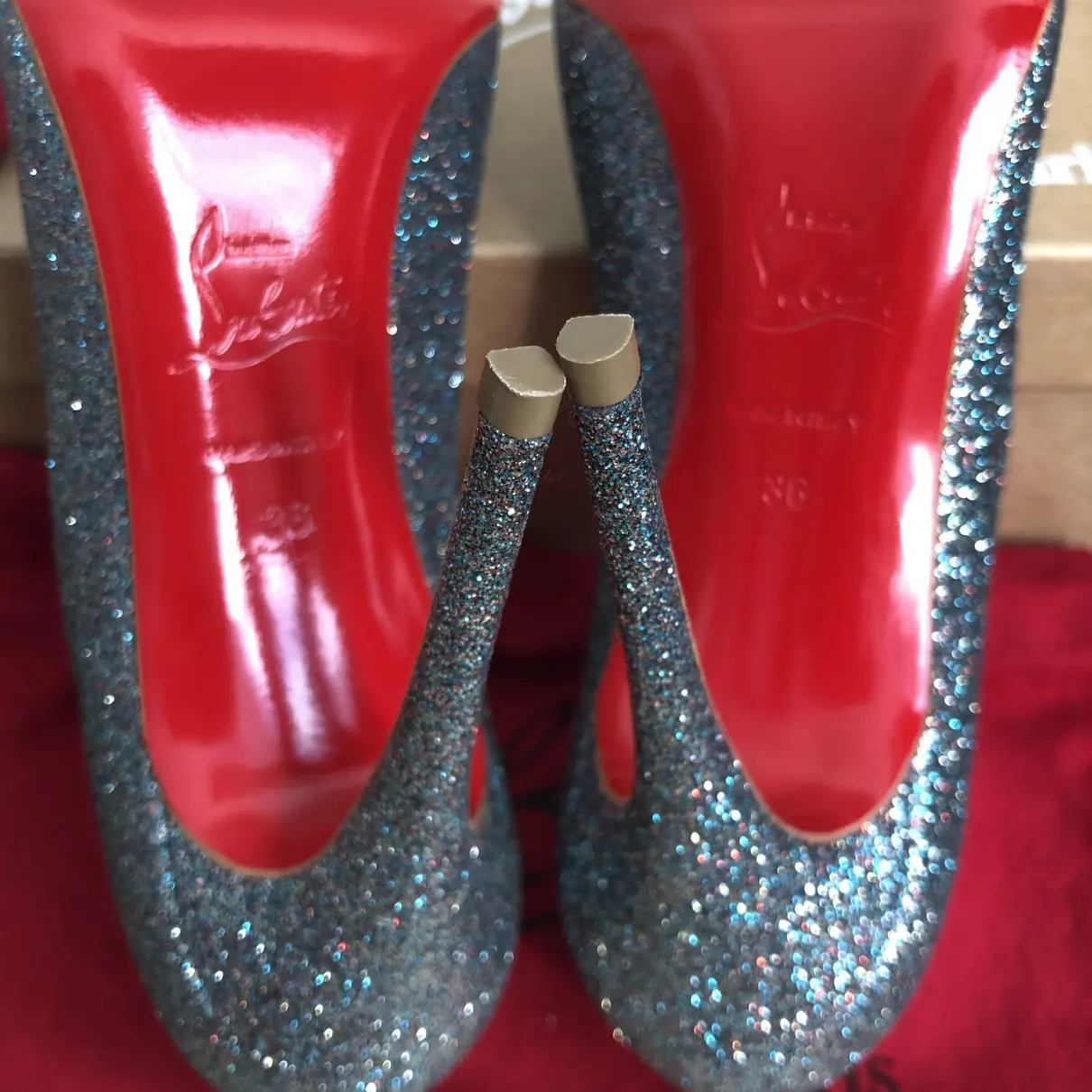 Pigalle glitter heels Christian Louboutin