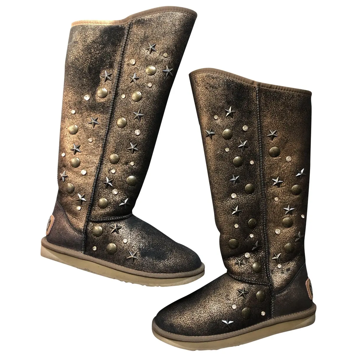 Leather snow boots Australia Luxe