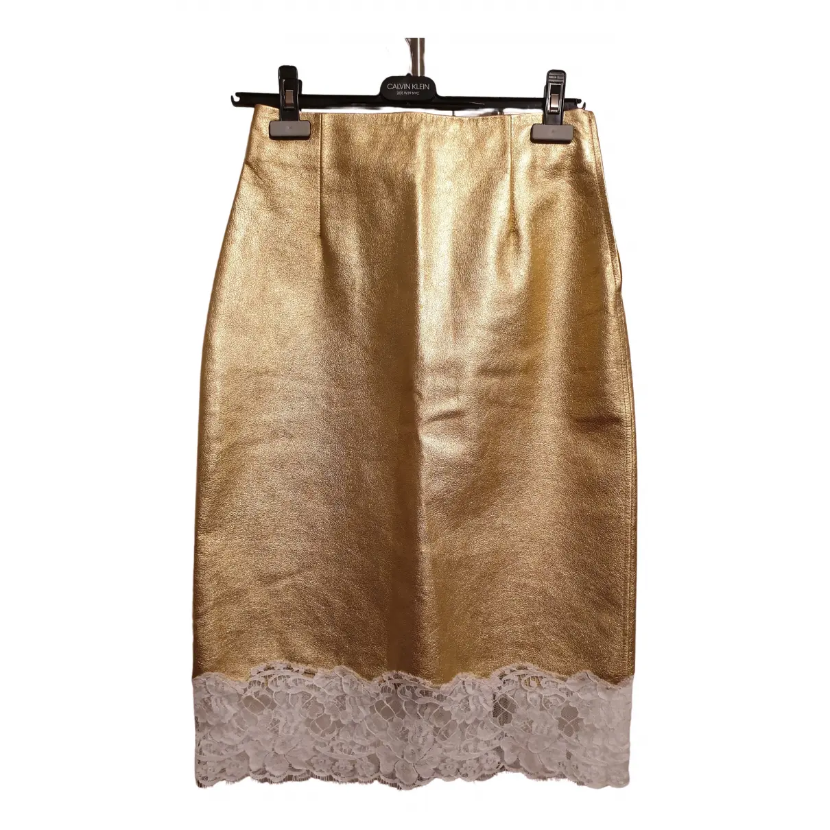 Leather mid-length skirt Calvin Klein 205W39NYC