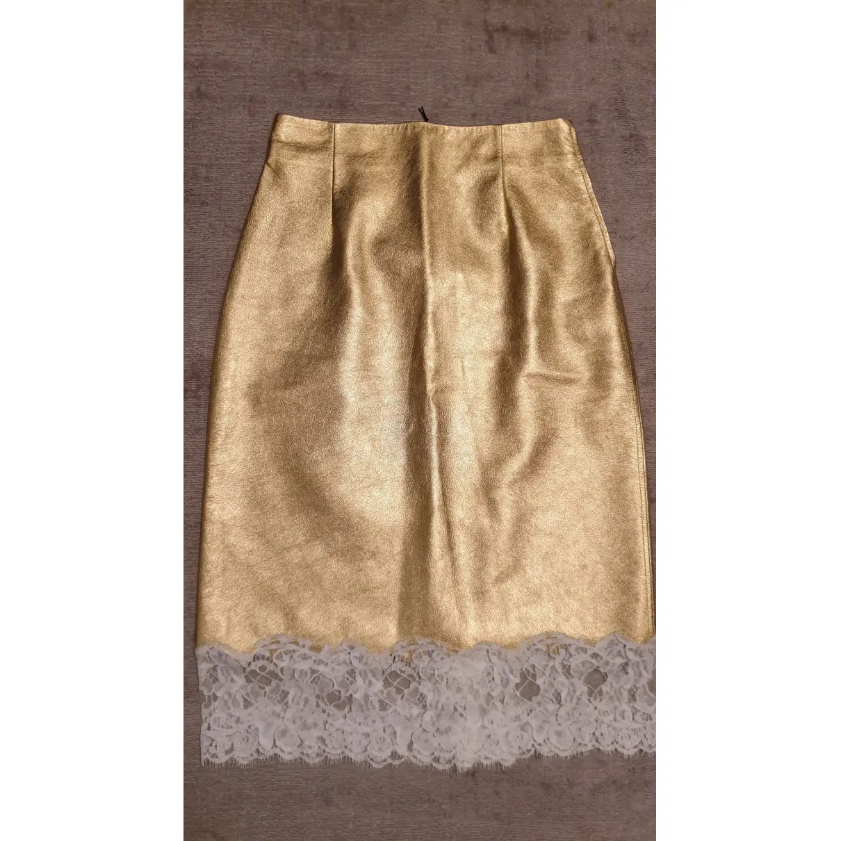 Leather mid-length skirt Calvin Klein 205W39NYC