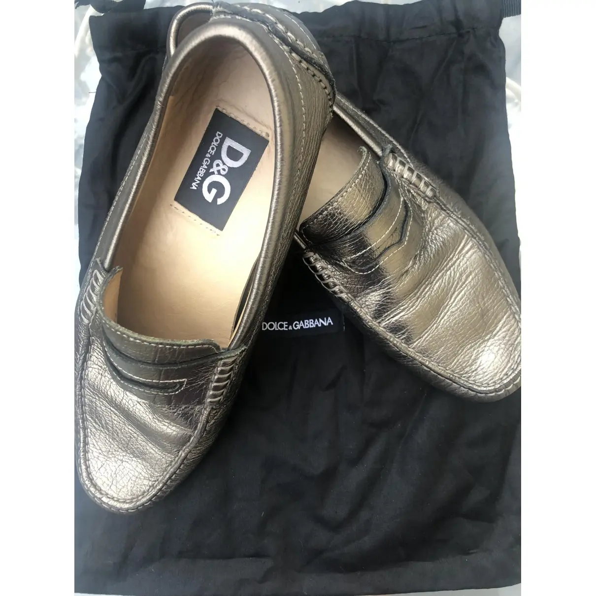 D&G Leather flats for sale