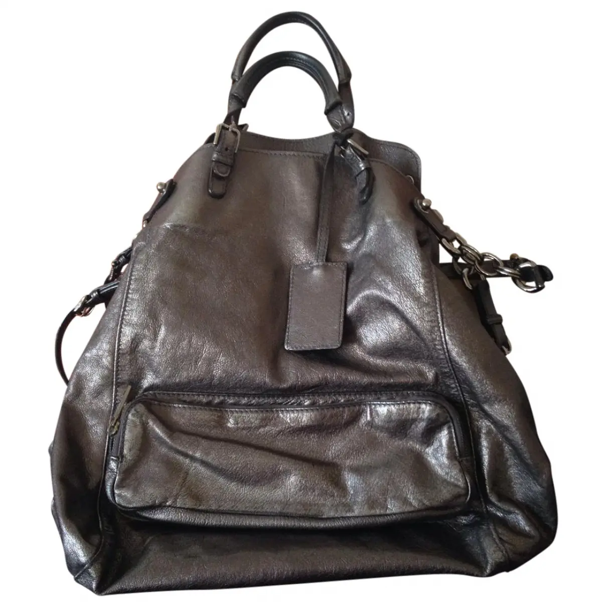 Metallic Leather Handbag Dolce & Gabbana