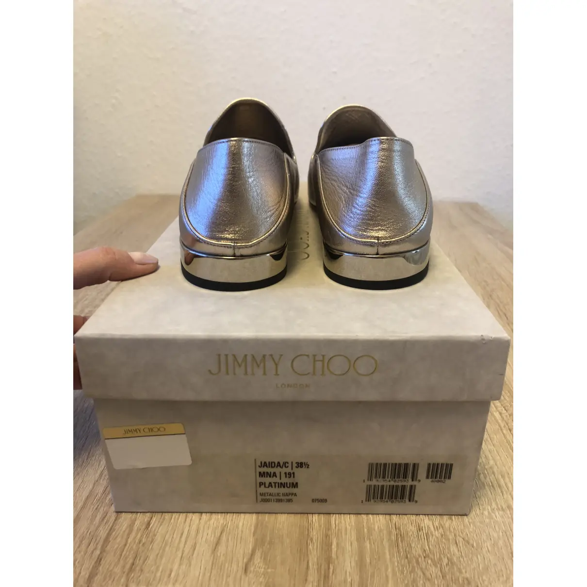 Leather flats Jimmy Choo