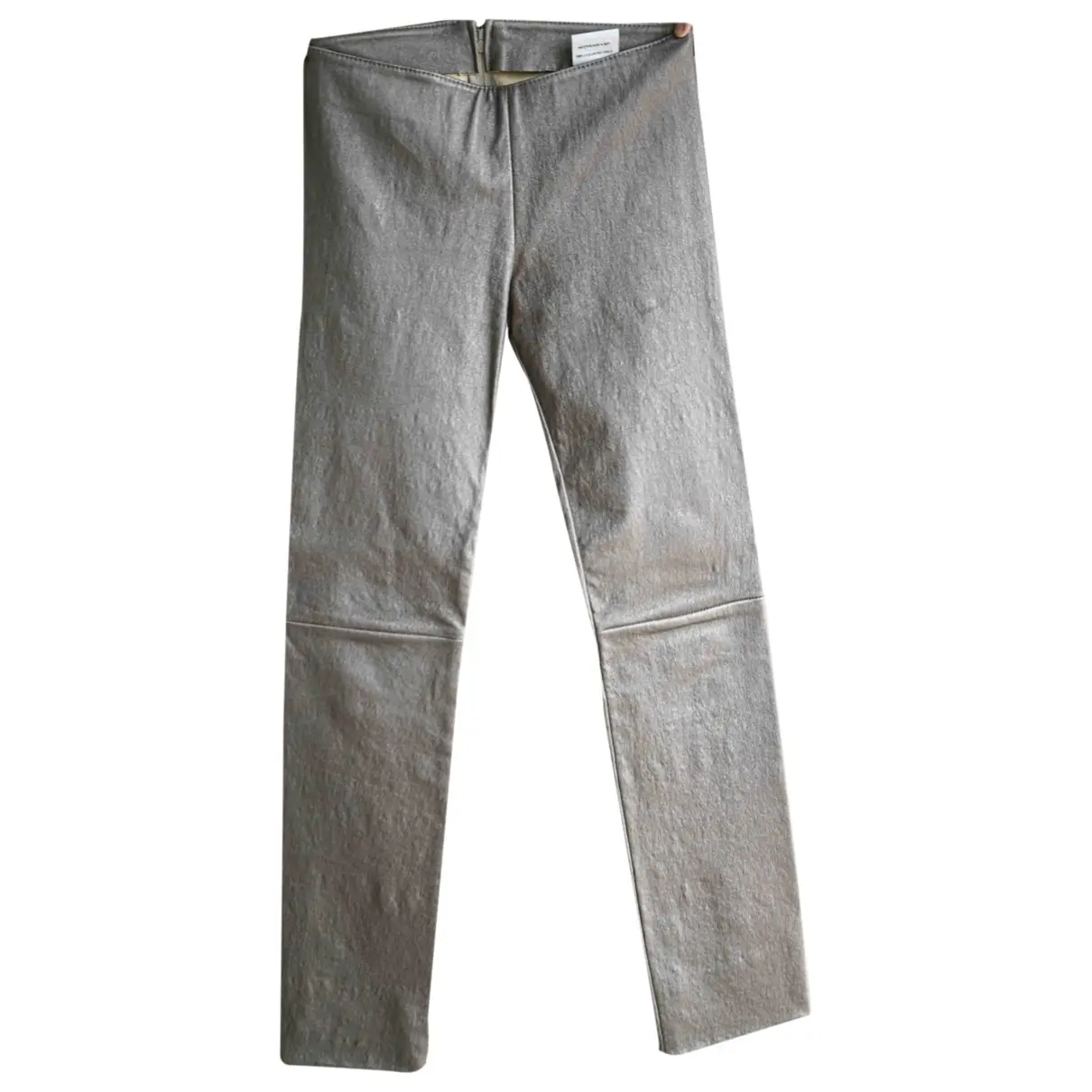 Leather slim pants Jitrois - Vintage