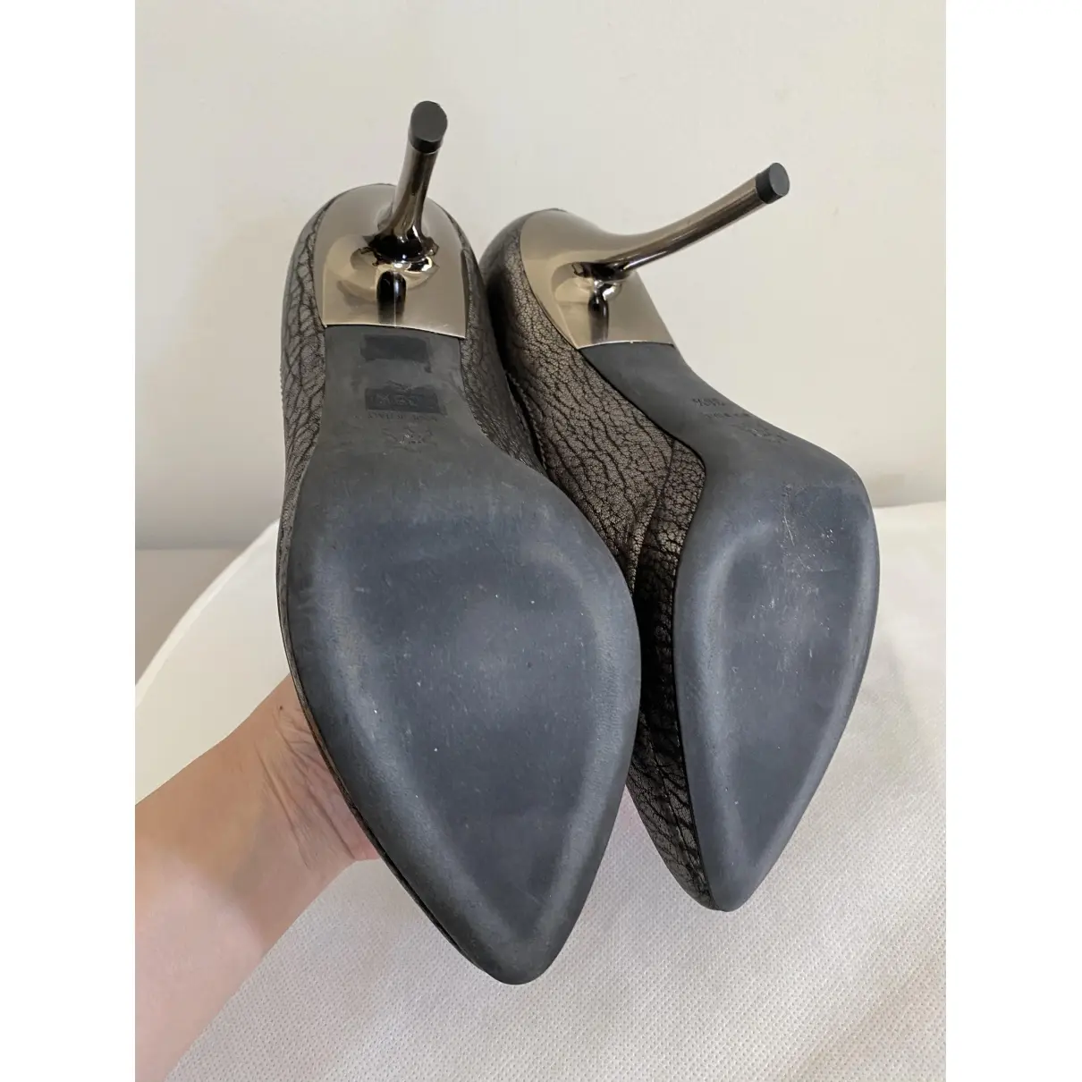Leather heels Lanvin