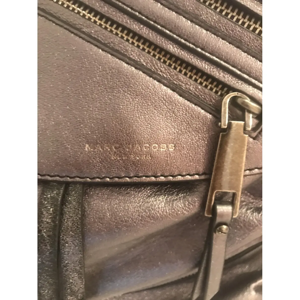 Leather backpack Marc Jacobs