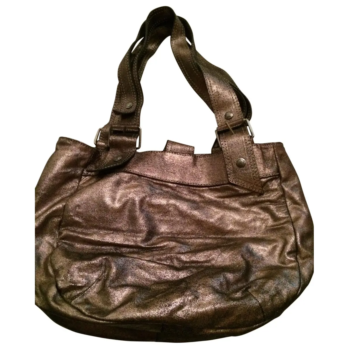 Buy Patrizia Pepe Metallic Leather Handbag online