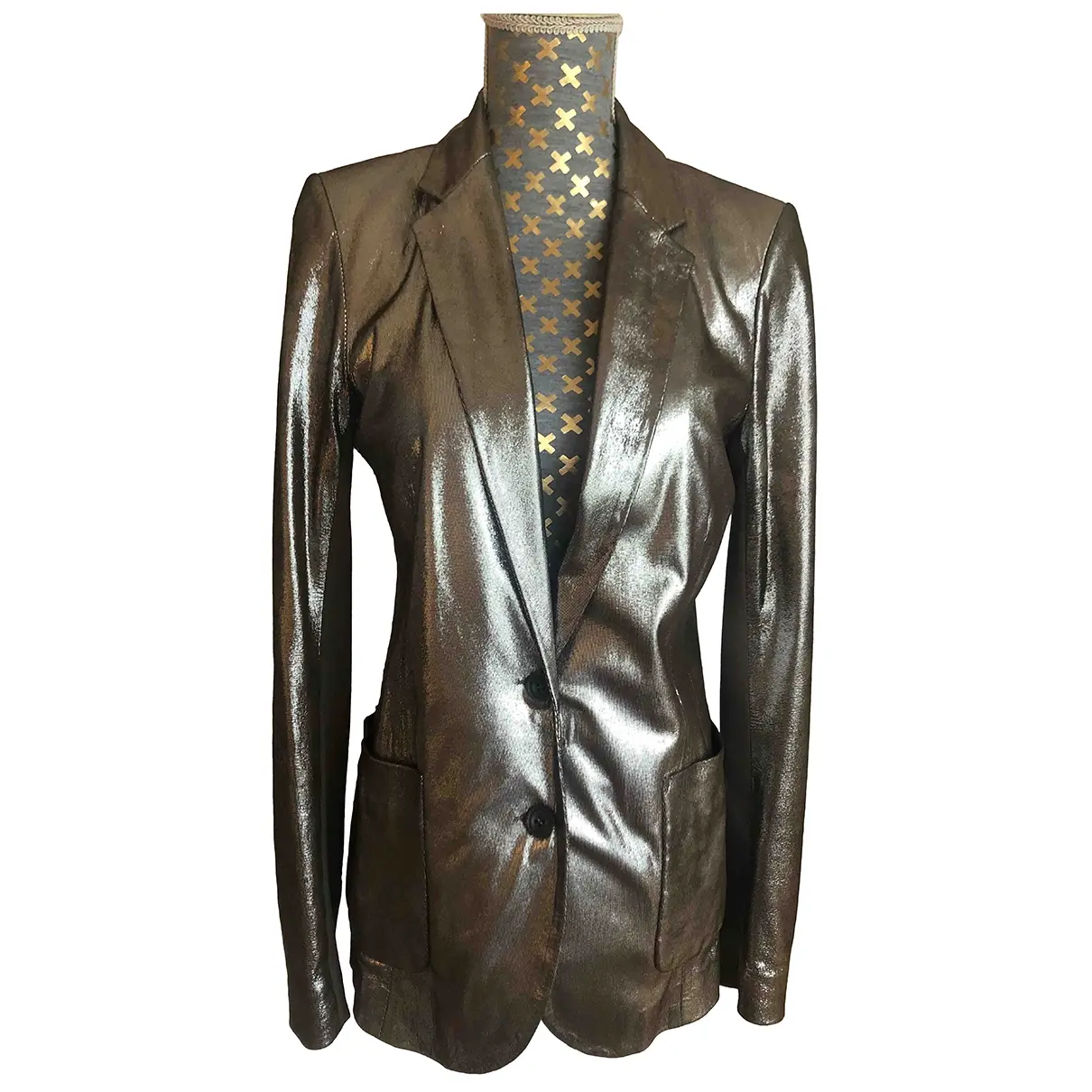 Leather suit jacket Patrizia Pepe