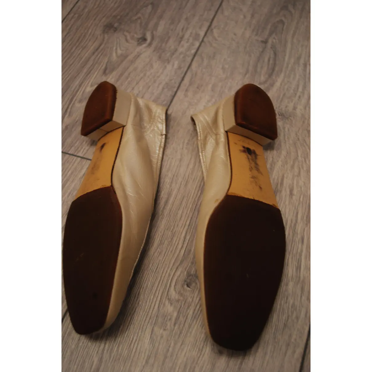 Leather flats Robert Clergerie - Vintage