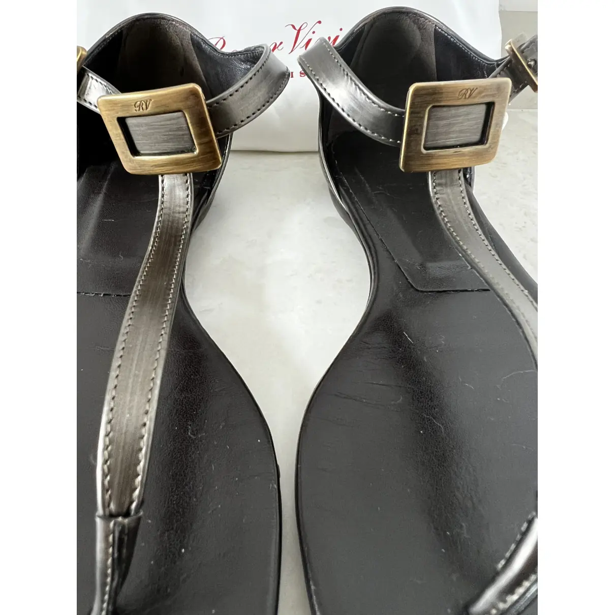 Leather sandals Roger Vivier