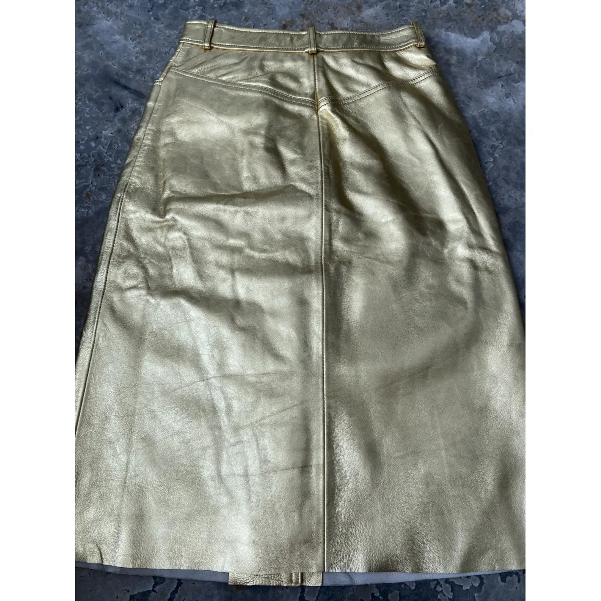 Spring Summer 2020 leather mid-length skirt Sandro