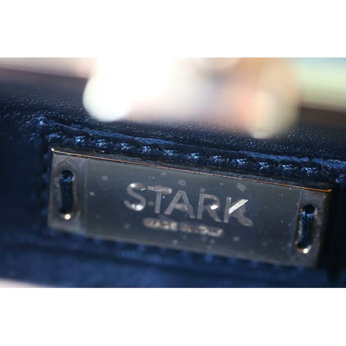 Leather clutch bag Stark