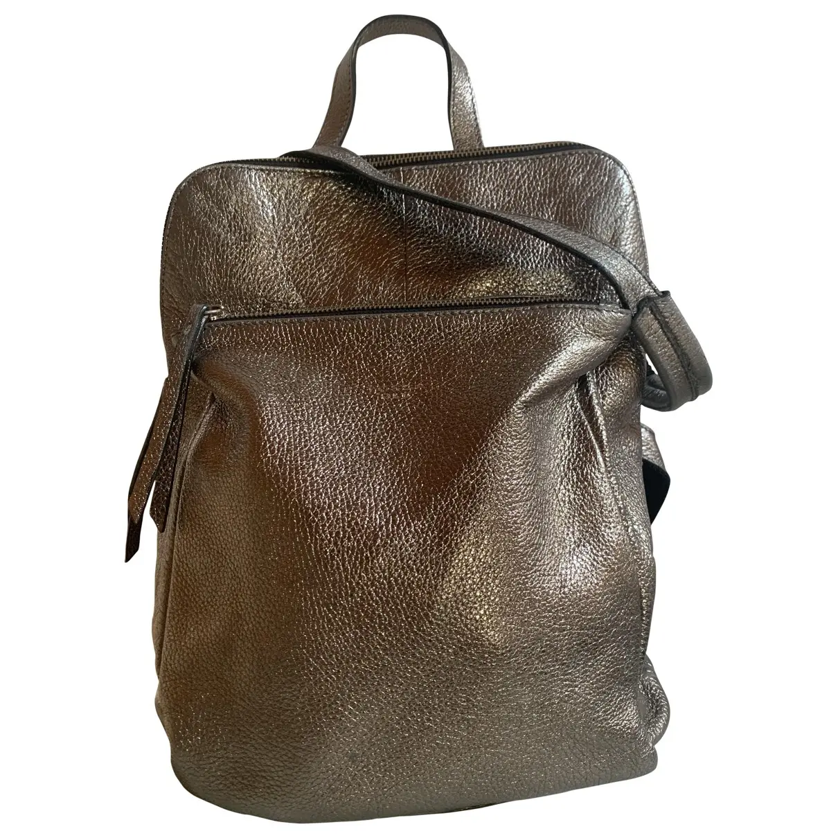 Leather backpack Tosca Blu