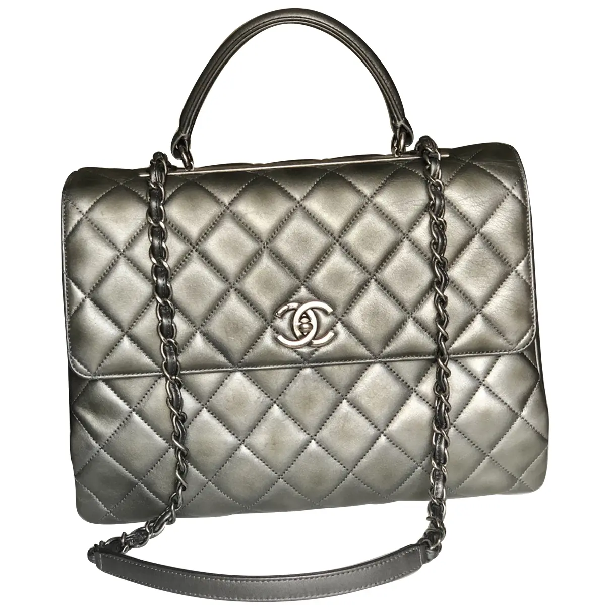 Trendy CC Top Handle leather handbag Chanel
