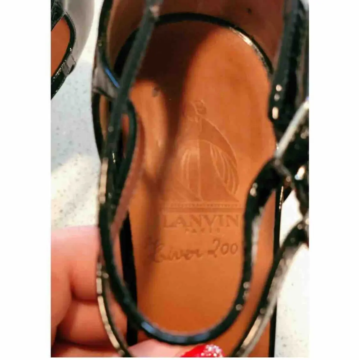 Patent leather sandals Lanvin