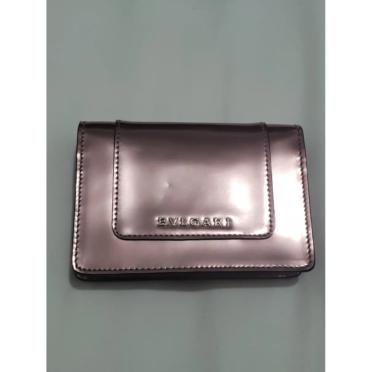 Buy Bvlgari Serpenti patent leather card wallet online