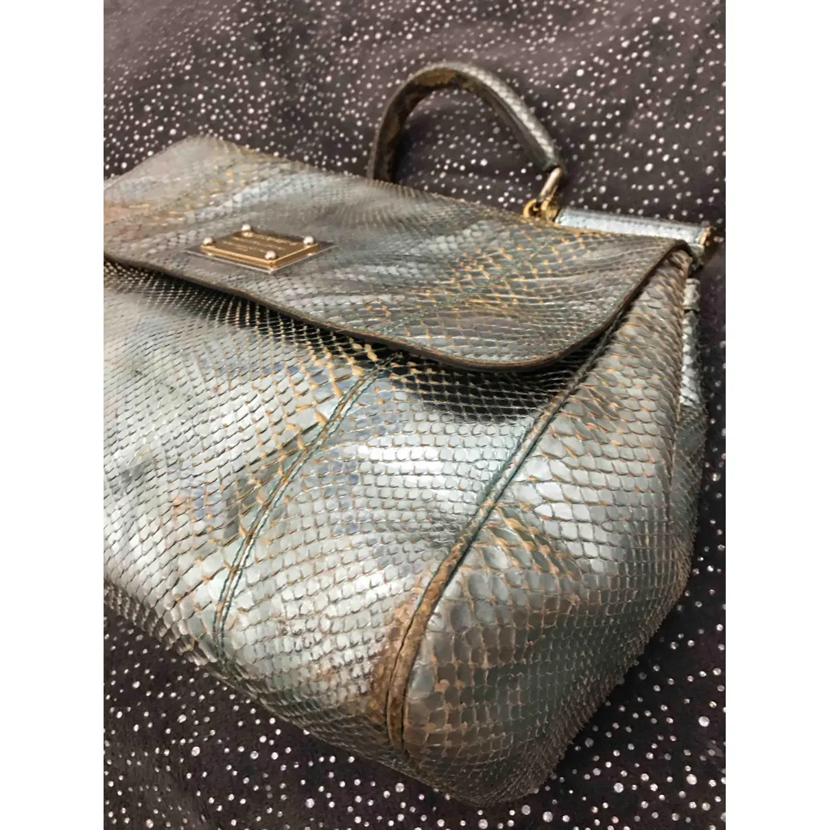 Buy Dolce & Gabbana Sicily python handbag online