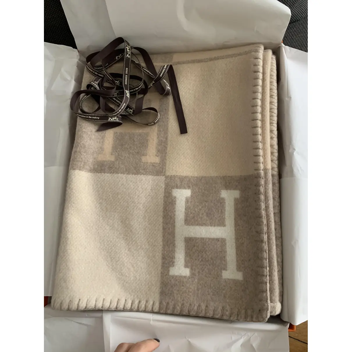 Buy Hermès Avalon cashmere plaid online