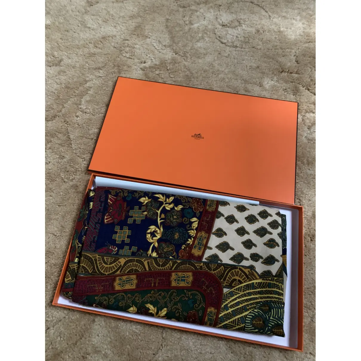 Cashmere silk handkerchief Hermès
