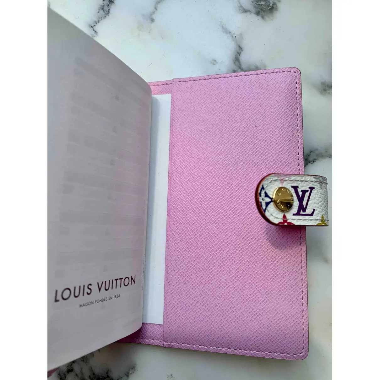 Couverture d'agenda PM cloth diary Louis Vuitton