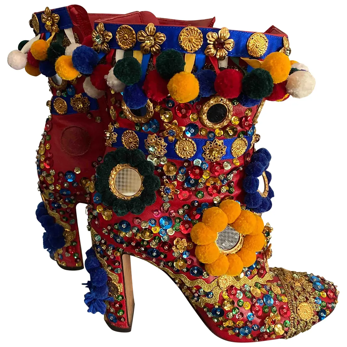 Cloth ankle boots Dolce & Gabbana
