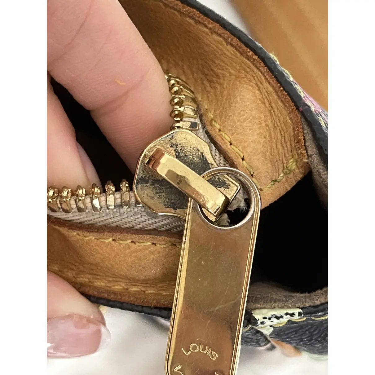 Lodge cloth handbag Louis Vuitton