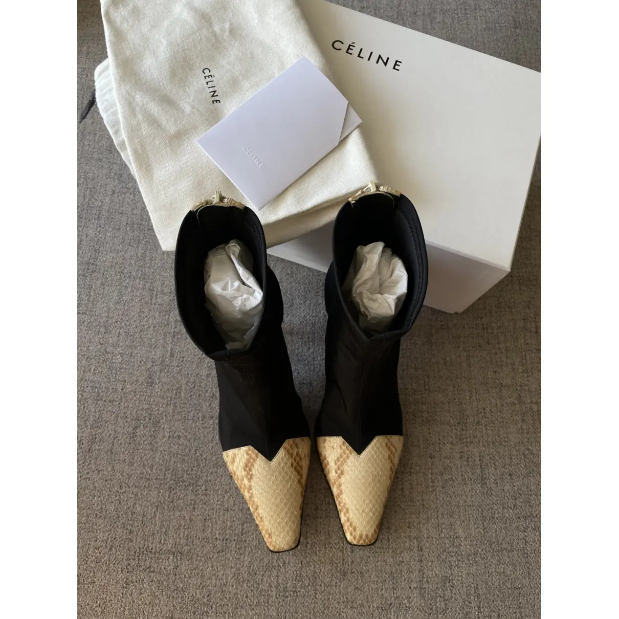 Madame cloth ankle boots Celine - Vintage