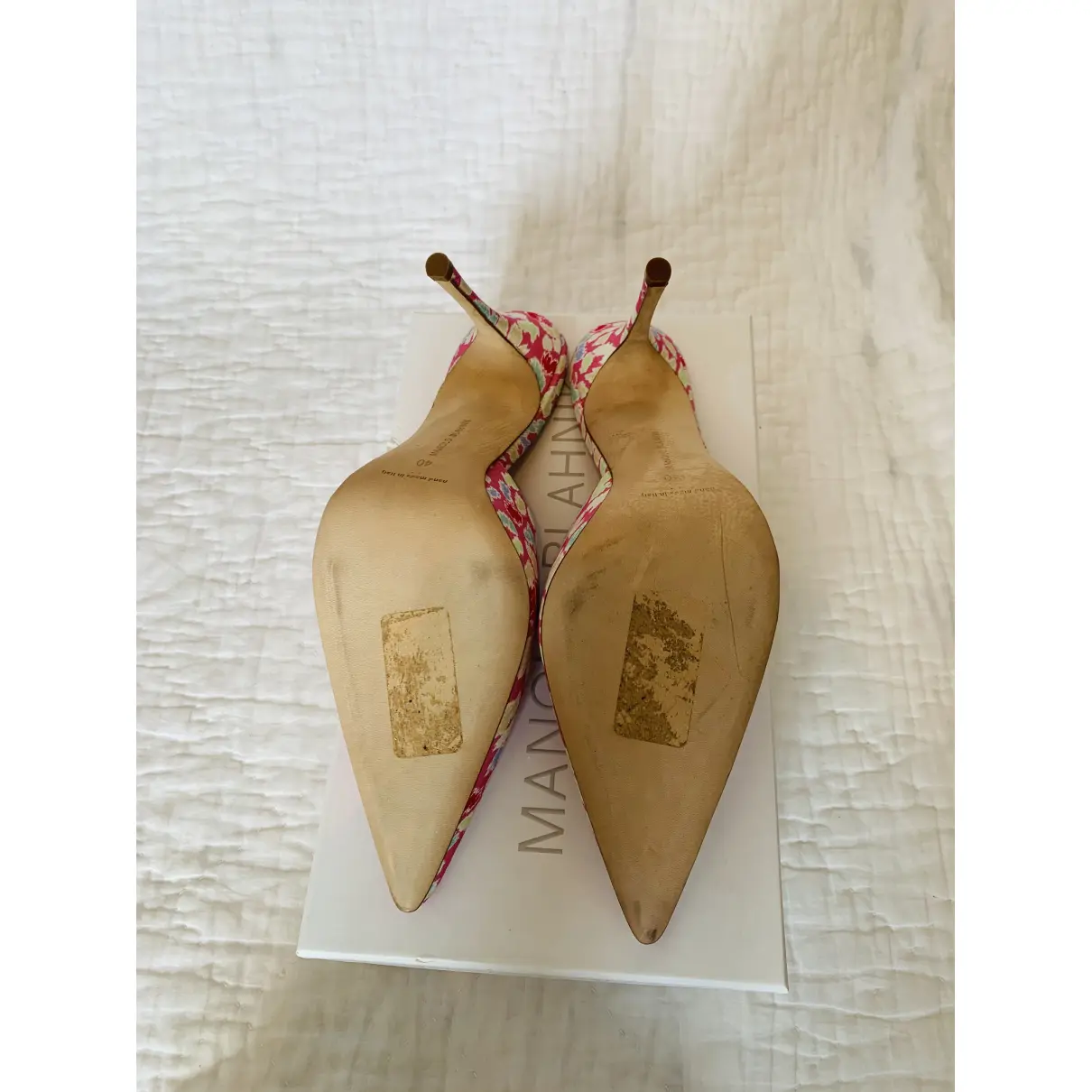 Cloth sandals Manolo Blahnik - Vintage
