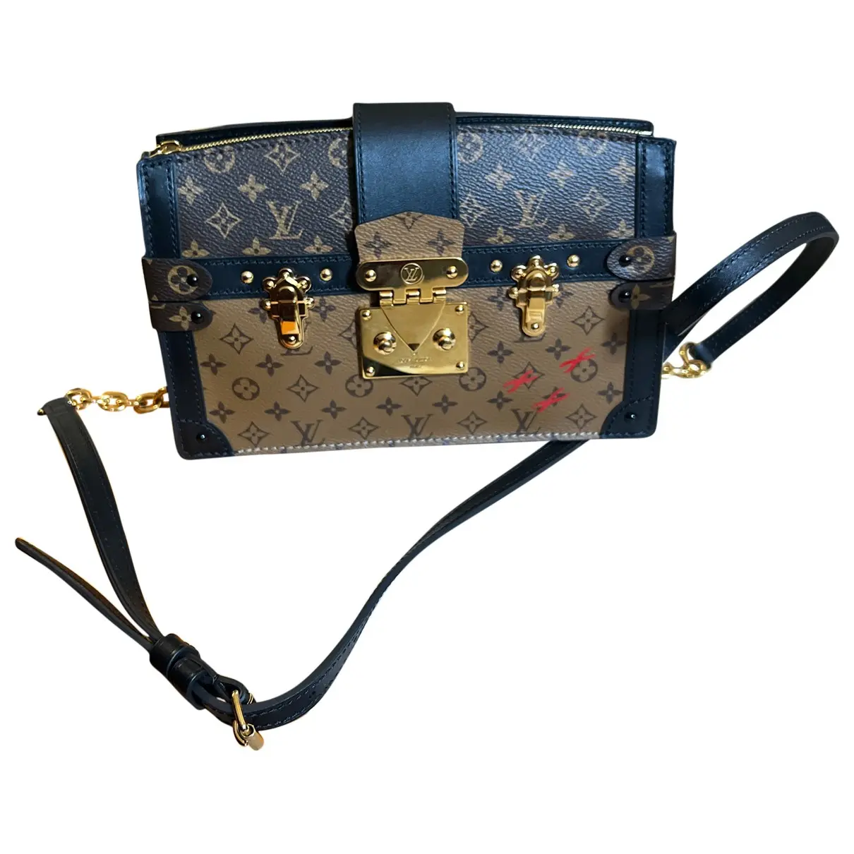 Petite Malle cloth handbag Louis Vuitton