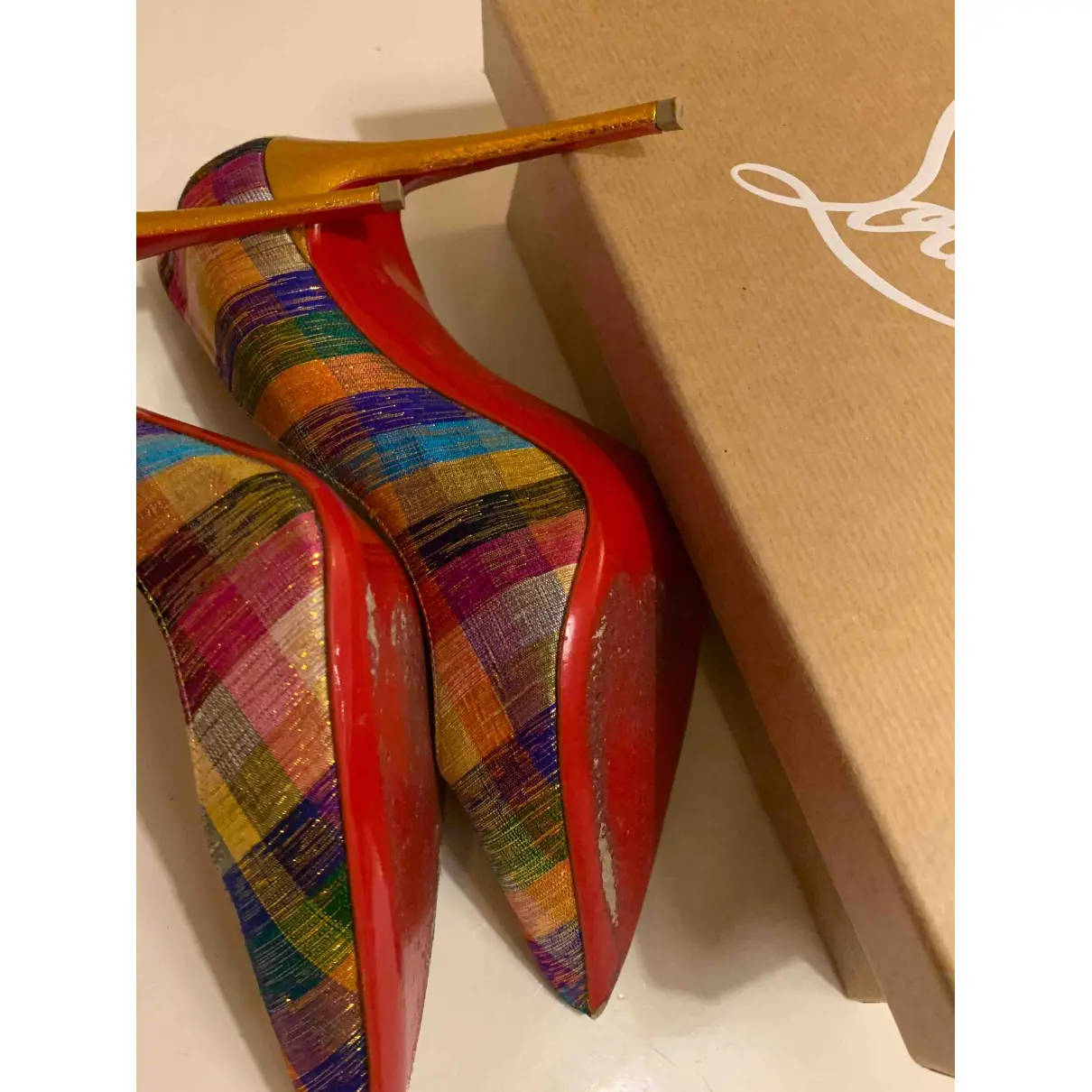 Pigalle cloth heels Christian Louboutin - Vintage