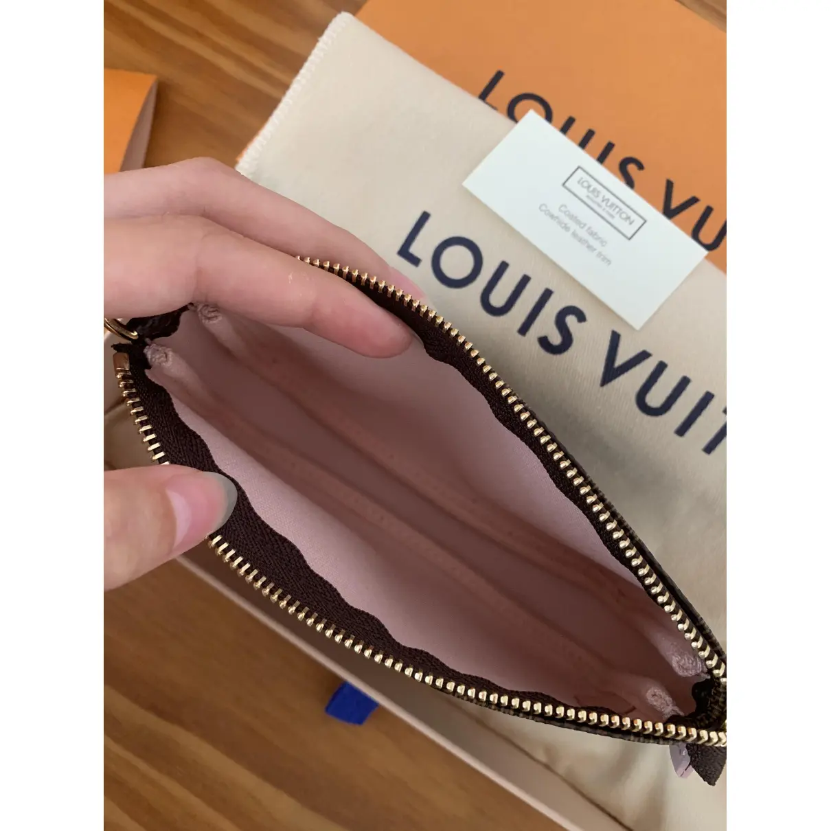 Pochette Accessoire leather clutch bag Louis Vuitton