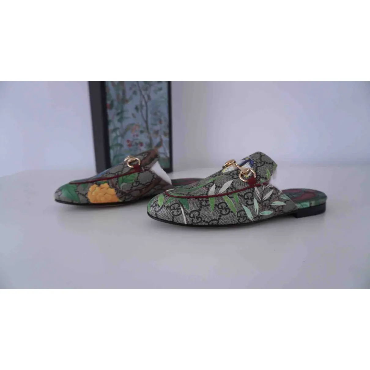 Buy Gucci Princetown cloth sandals online